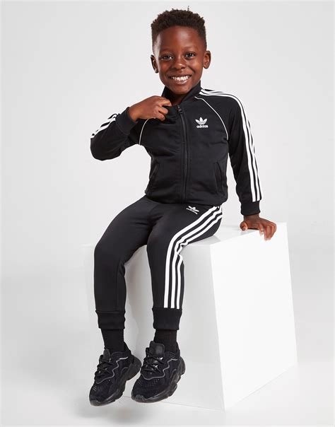 adidas pak baby zwart|adidas trainingspakken.